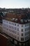 aerial view of beautiful cityscape of copenhagen with houses