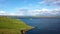 Aerial view of the beautiful Donegal coast by Largy at the secret waterfall - Ireland