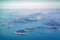Aerial view of the beautiful Geoje Island