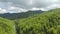 Aerial View OF Beautiful green mountain forest