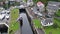 Aerial view of the beautiful historic harbour village of Crinan - Locks opening Part 01