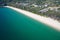 Aerial view of beautiful Naithon Beach in Phuket