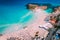 Aerial view of beautiful Nissi beach in Ayia Napa