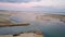 Aerial view of beautiful Ria Formosa in Algarve, Portugal