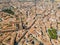 Aerial view of beautiful Salamanca with Main Square and Holy Spirit Church, Spain