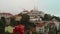 Aerial view of beautiful Sintra town on a cloudy day, Portugal