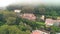 Aerial view of beautiful Sintra town on a cloudy day, Portugal