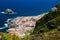 Aerial view of the beautiful small town Garachico