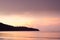 Aerial view of beautiful sunrise tropical island beach at Koh Kood Island