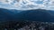 Aerial view of beautiful town Sinaia. Romania