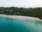 Aerial view of beautiful tropical island at The Racha island