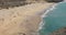 Aerial view of beautiful wild beach in Playas Papagayo beaches, Lanzarote, Canary Islands