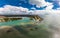 Aerial view of Beelbi Creek,  Hervery Bay, Queensland, Australia