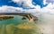 Aerial view of Beelbi Creek,  Hervery Bay, Queensland, Australia