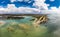 Aerial view of Beelbi Creek,  Hervery Bay, Queensland, Australia