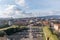 Aerial view of Belfort Cityscape from Belfort Castle