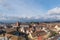 Aerial view of Belfort Cityscape from Belfort Castle