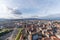 Aerial view of Belfort Cityscape from Belfort Castle