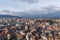 Aerial view of Belfort Cityscape from Belfort Castle