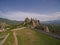 Aerial view of Belogradchik fortress and rocks, Bulgaria