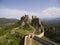 Aerial view of Belogradchik fortress and rocks, Bulgaria