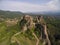 Aerial view of Belogradchik fortress and rocks, Bulgaria