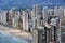 Aerial view of Benidorm, Spain