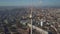 Aerial view of Berlin cityscape from Alexanderplatz, Germany