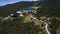 Aerial view of Bezbog lake in Pirin Mountain, Bulgaria