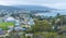 Aerial view of Bicheno from Whalers lookout, Australia