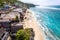 Aerial view of Bingin beach in Bali, Indonesia