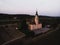 Aerial view of Birnau Abbey near Lake Constance in Baden-Wuerttemberg, Germany