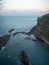 Aerial view of Bitoujiao, a famous scenery of Taiwan northeast corner. Birds eye view in Bitoujiao cape, Ruifang