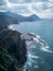 Aerial view of Bitoujiao, a famous scenery of Taiwan northeast corner. Birds eye view in Bitoujiao cape, Ruifang