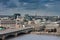 Aerial view of Blackfriars Railway Bridge in London