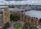 Aerial view of Blackfriars Railway Bridge in London