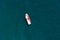 Aerial view of a boat