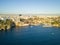 Aerial View Boats Into Kaleici Harbor Antalya