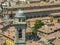 Aerial view of Bobbio, a town on the Trebbia river. Bridge. Piacenza, Emilia-Romagna. Italy