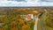 Aerial View of the Bobsleigh and Skeleton Track Luge Track Sigulda