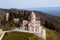 Aerial view of the Bodbe Monastery of St. Nino. Georgia