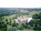 Aerial view of the Bodiam Castle