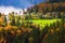 Aerial view of Bohinj lake in Julian Alps, Slovenia