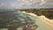 Aerial view of Bois Jolan Beach, Lagoon, Grande-Terre, Guadeloupe, Caribbean
