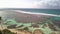 Aerial view of Bois Jolan Beach, Lagoon, Grande-Terre, Guadeloupe, Caribbean