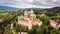 Aerial view of Bojnice medieval castle