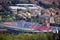 Aerial view of Bologna Renato Dall Ara Stadium