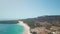 Aerial view of Bolonia beach. Duna de Bolonia, considered a natural monument CADIZ, SPAIN