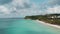 Aerial view of Boracay beach in Philippines