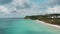 Aerial view of Boracay beach in Philippines